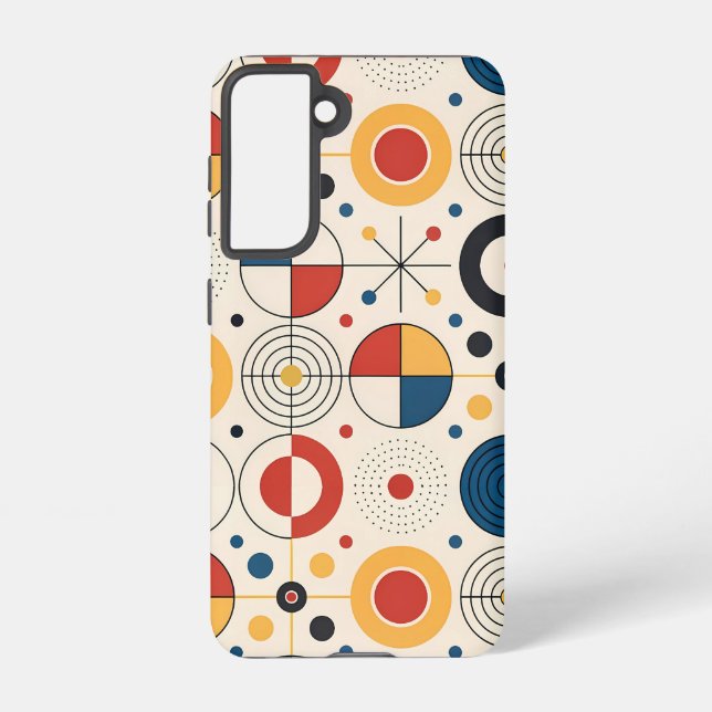 Geometric design fountain samsung galaxy s21 case (Back)