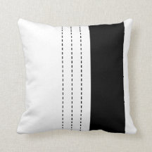 Geometric Design Line Dash Pattern Black and White