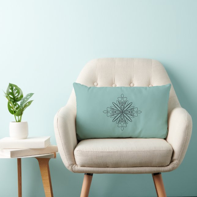 Geometric design lumbar cushion (Chair)