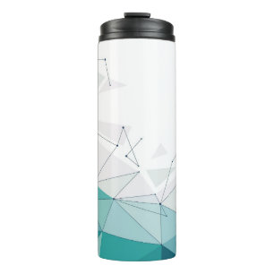 Geometric design thermal tumbler