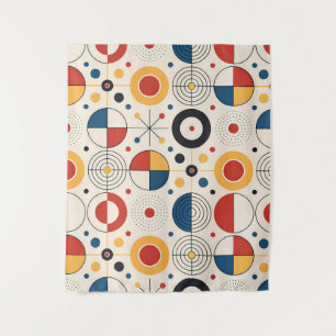 Geometric design tile tapestry