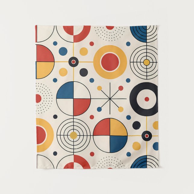 Geometric design tile tapestry (Front)