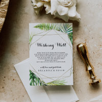 Geometric Destination Wedding Wishing Well