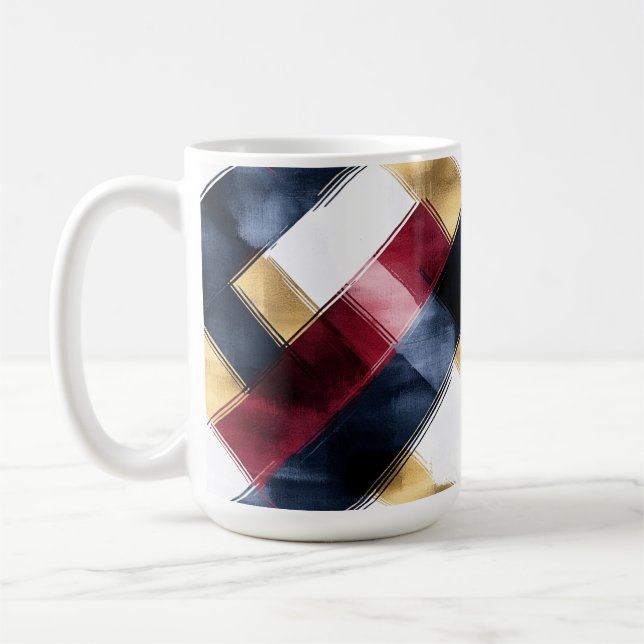 Geometric Diagonal Coffee Mug (Left)
