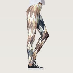 Geometric Diamond Abstract Leggings