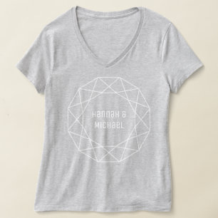 Geometric Diamond Line T-Shirt