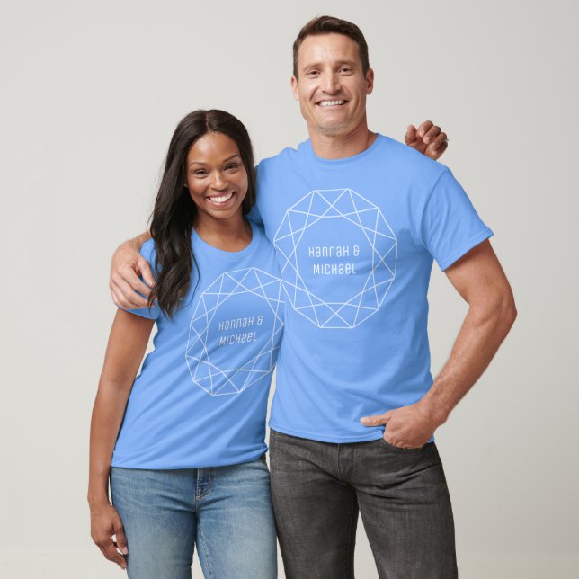 Geometric Diamond Line T-Shirt (Unisex)
