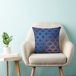 Geometric Diamond Pattern Cushion