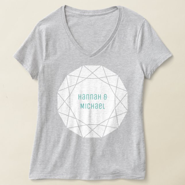 Geometric Diamond Round T-Shirt (Laydown)