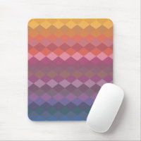 Geometric Diamond Shapes in Muted Rainbow Colours