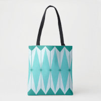 Geometric Diamonds & Starbursts Tote Bag