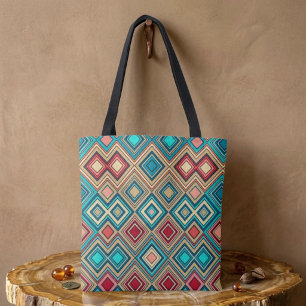 Geometric Diamonds Tote Bag