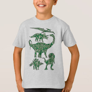 Geometric Dinosaurs T-Shirt