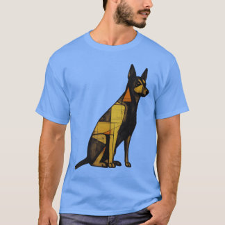 Geometric Dog family retro T-Shirt