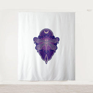 Geometric Dragonfly Mandala Life Flower Symbol Tapestry