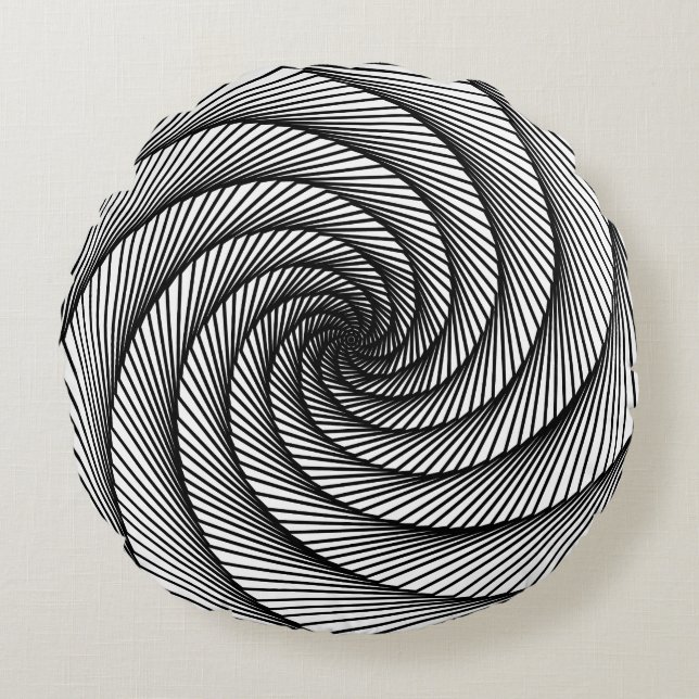 geometric drawing ItalianFreaks Round Cushion (Front)