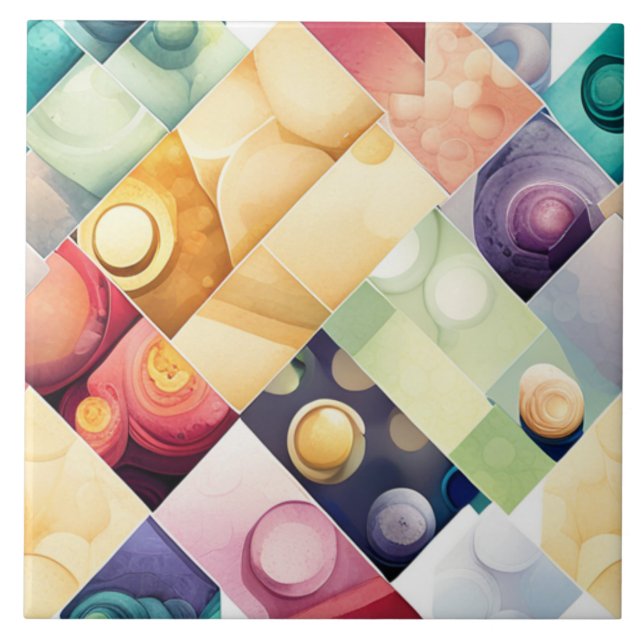 Geometric Drops Tile (Front)