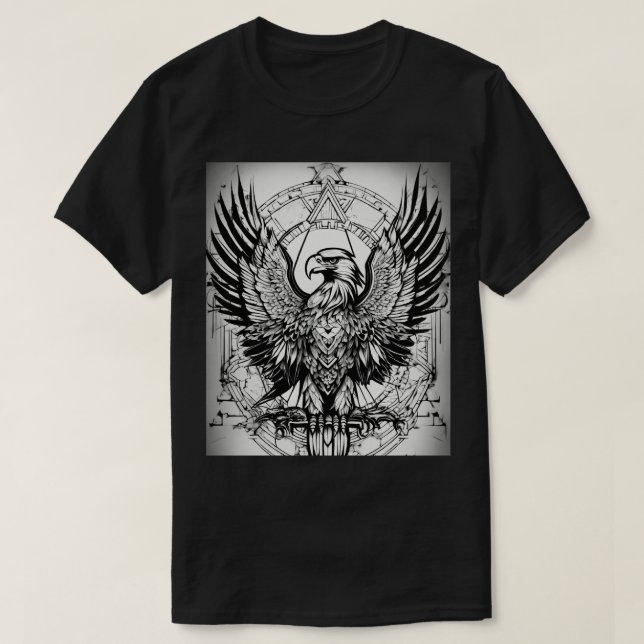 Geometric Eagle T-Shirt (Design Front)
