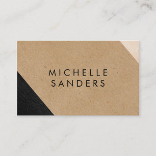 Geometric Elegant Colour Block Modern Business Card