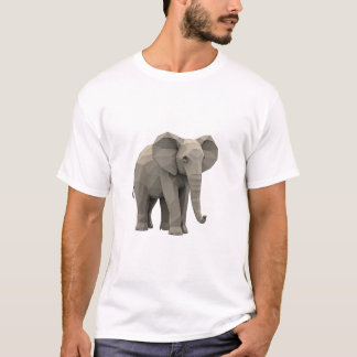 geometric elephant T-shirt