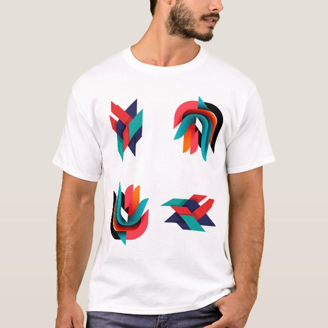 Geometric Energy Explosion T-Shirt (Front)