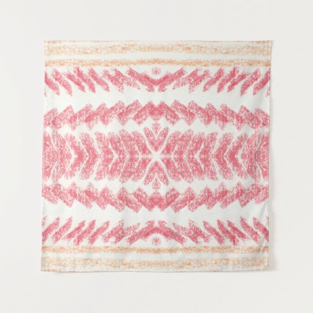 Geometric ethnic oriental seamless pattern. Tradit Tapestry (Front)