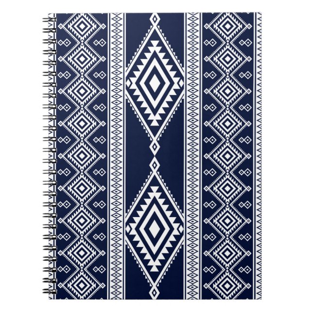 Geometric ethnic oriental seamless pattern traditi notebook (Front)