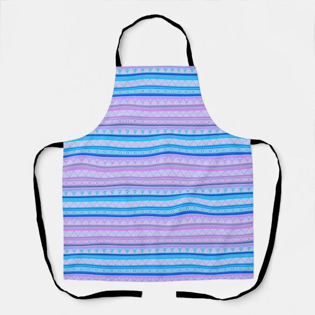 geometric ethnic tribal pattern of American Indian Apron (Front)