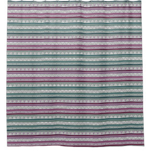 geometric ethnic tribal pattern of American Indian Shower Curtain