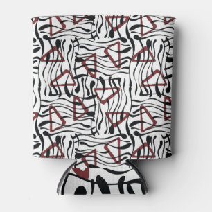 Geometric Fabric: Artistic Pattern Design. Can Cooler