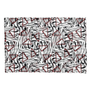 Geometric Fabric: Artistic Pattern Design. Pillowcase