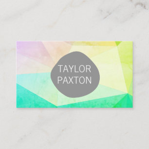 Geometric Faceted Business Card