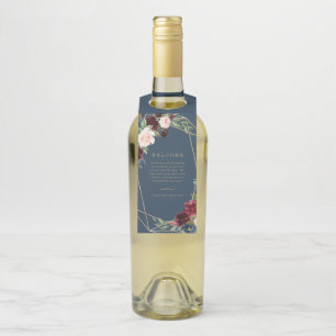 Geometric Fall Elegance Welcome Bottle Hanger
