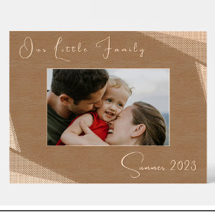 Geometric Family Date Custom Wood Picture Frames 