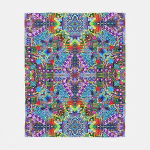 Geometric Fantasy Fleece Blanket