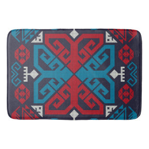 Geometric fashion classic cute-trendy colourful bath mat