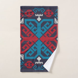Geometric fashion classic cute-trendy colourful hand towel