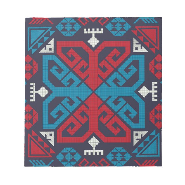 Geometric fashion classic cute-trendy colourful notepad (Front)