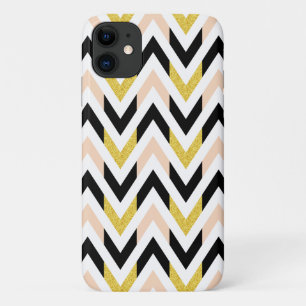 Geometric Faux Glitter Chevron Pattern Case-Mate iPhone Case