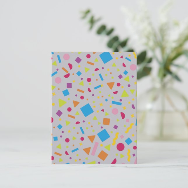 Geometric Figure Creation 2 Holiday Postcard (Standing Front)