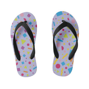 Geometric Figure Creation 3 Kid's Jandals