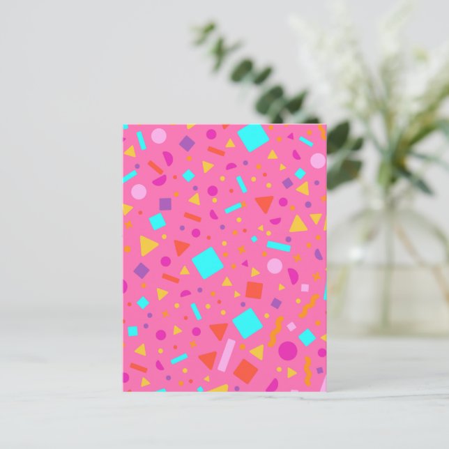 Geometric Figure Creation 4 Holiday Postcard (Standing Front)