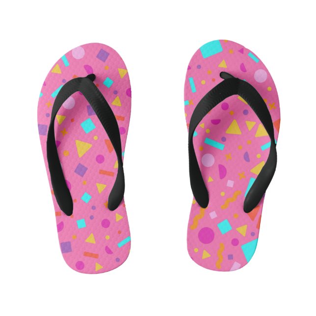 Geometric Figure Creation 4 Kid's Jandals (Footbed)