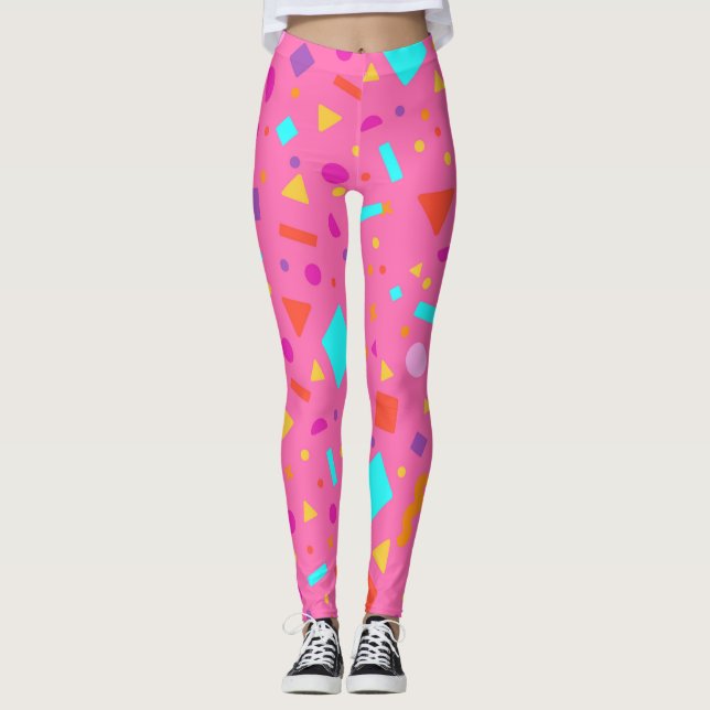 Geometric Figure Creation 4 Leggings (Front)