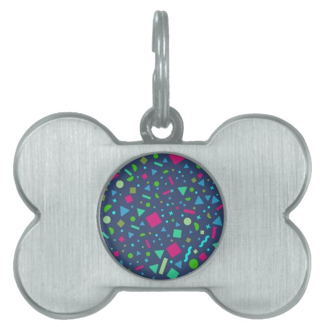 Geometric Figure Creation 5 Pet ID Tag (Front)