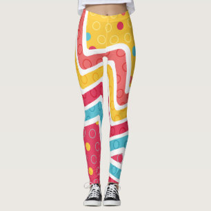 Geometric Figure Creation Leggings