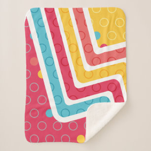 Geometric Figure Creation Sherpa Blanket