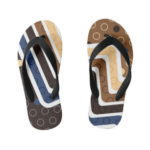 Geometric Figures 2 Kid's Jandals