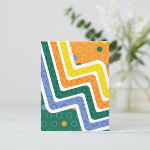 Geometric Figures 3 Holiday Postcard