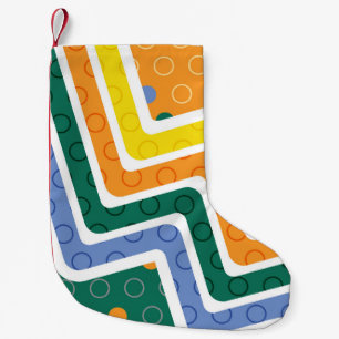 Geometric Figures 3 Small Christmas Stocking